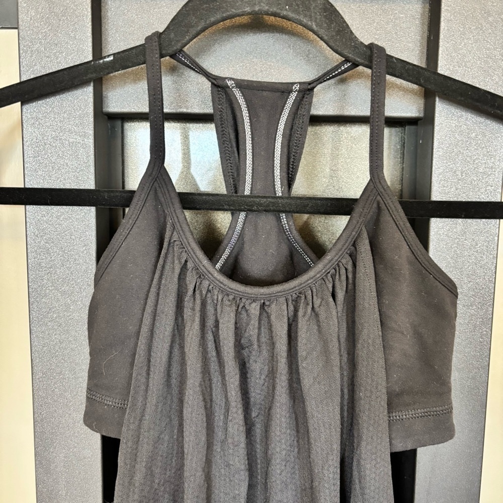 Lululemon Black Built in Bra Yoga Top - size S - Picture 2 of 5